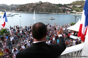 François Hollande en visite à Saint-Barthélemy